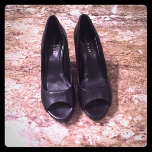 Cole Haan Peep Toe Wedges